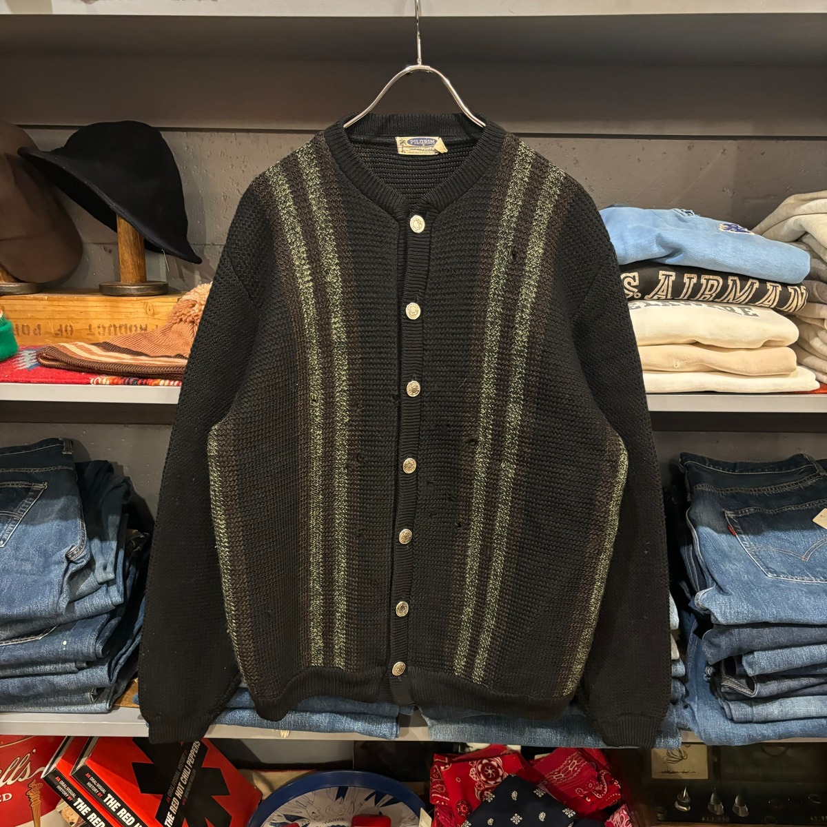 60s PILGRIM Wool Knit Cardigan | VOSTOK