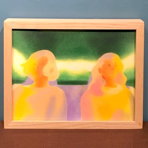 【水野朋子】 原画「開いた車窓/The Wind Scrolling Inside the Car」
