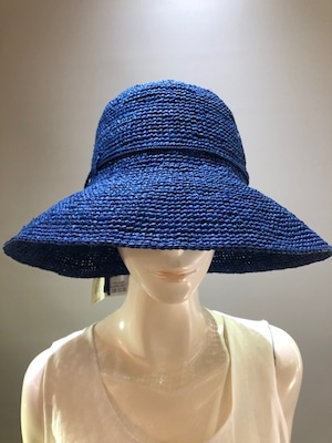 Sans Arcidet (サンアルシデ）FANNY HAT Col.China(Blue) ラフィア定番人気の帽子　マダガスカル製