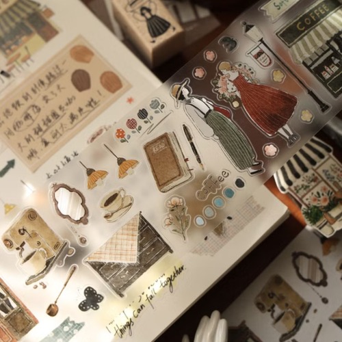 新作☆ EM139B｜yier 壹洱文創【泡芙茶会】型抜き マットPETテープ