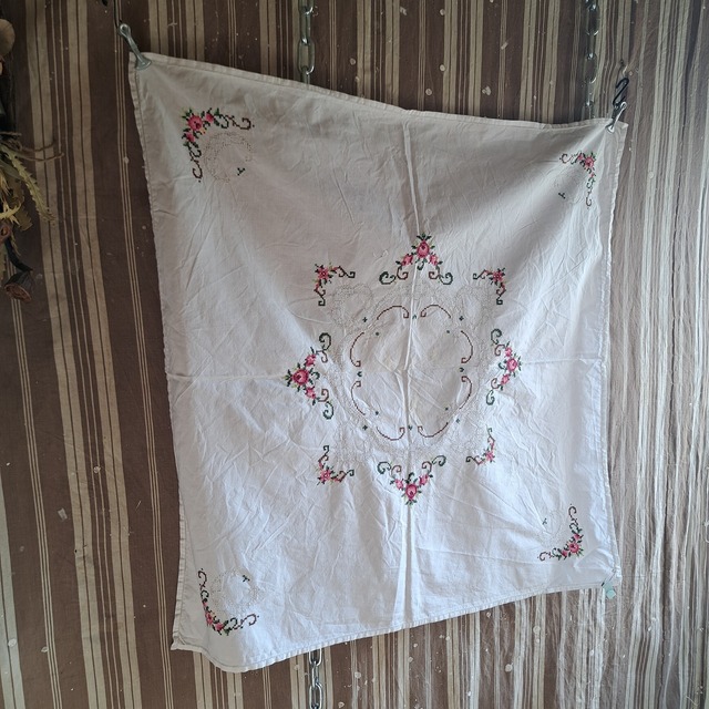 ヨーロッパ 刺繡クロス used [508126]