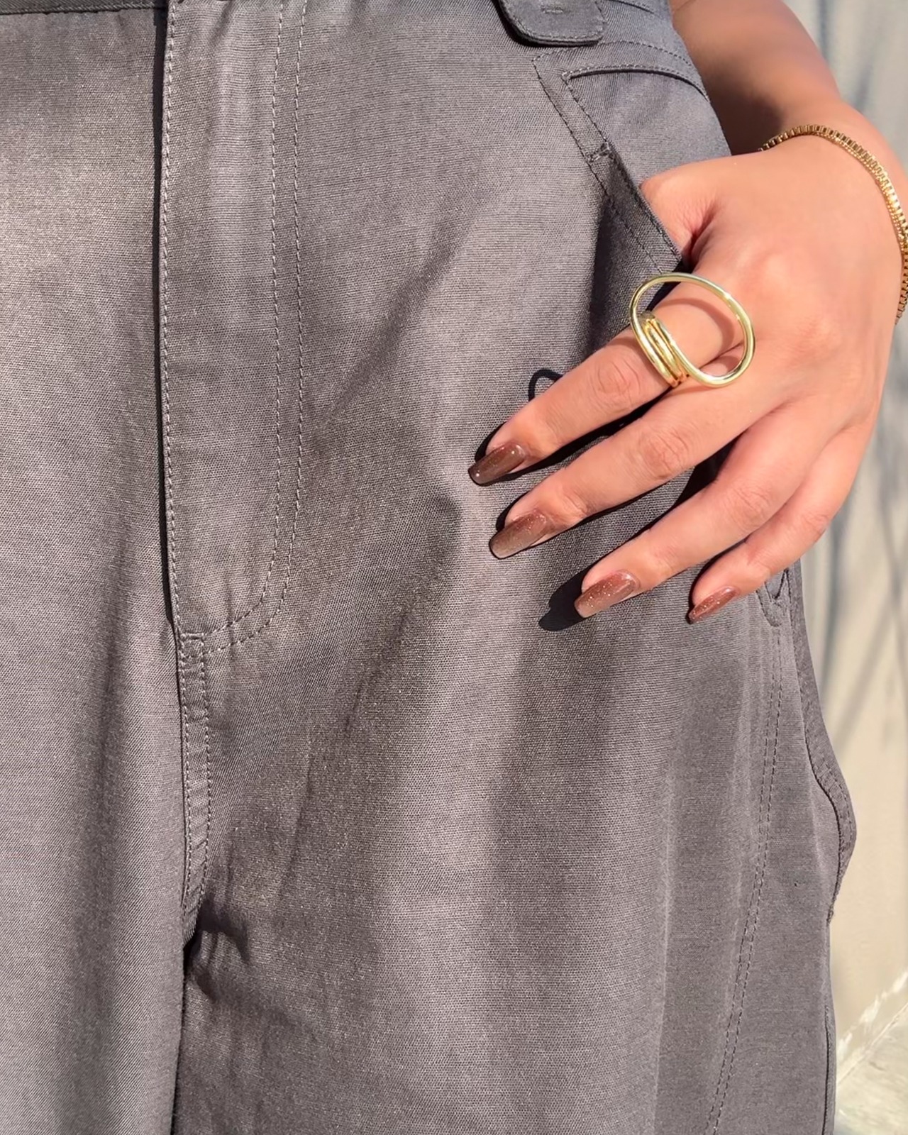 big spiral hoop ring