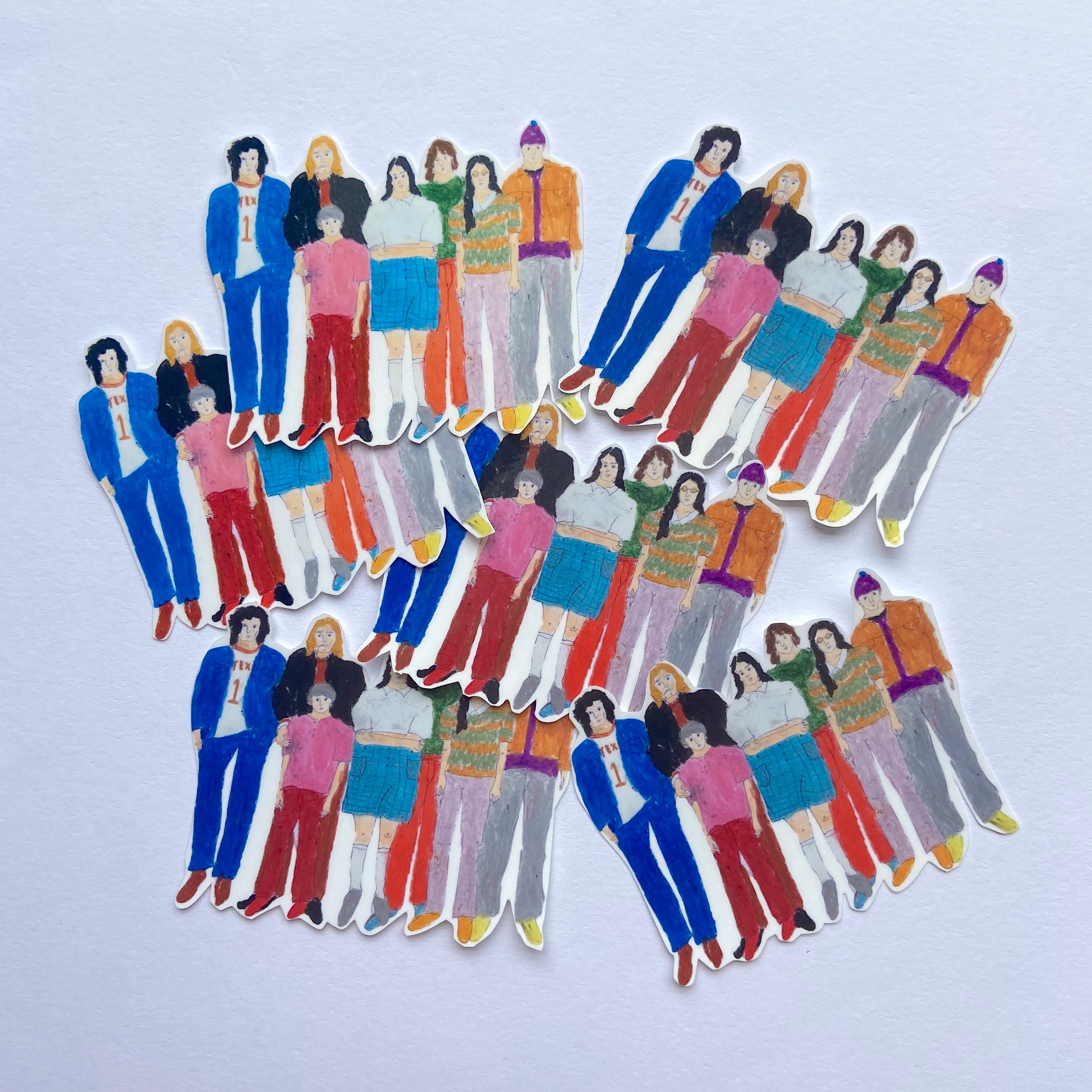 Family sticker 5.4×7.2cm | CONVENIENCE YOUNG