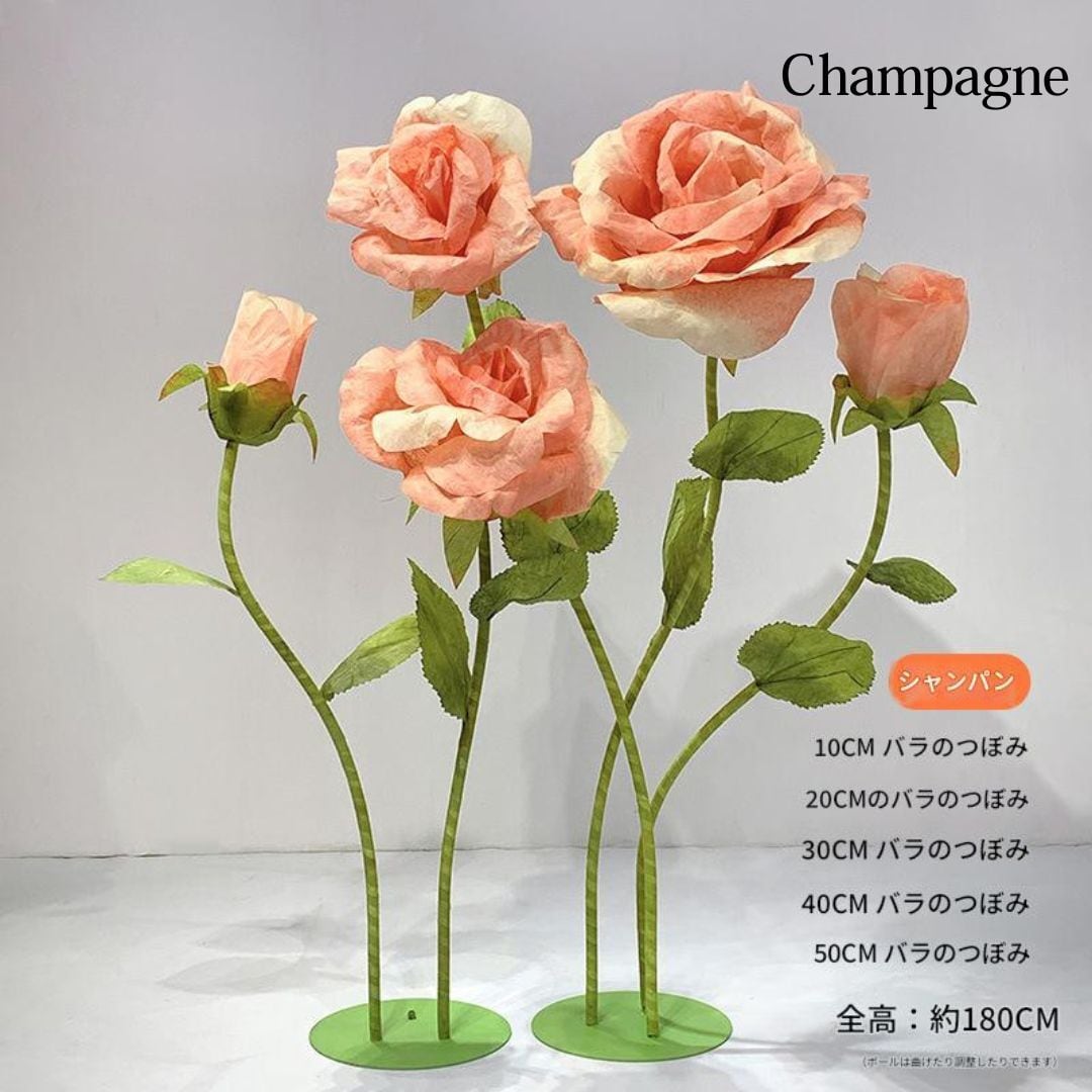 〇造花 薔薇 花瓶、台付き オブジェ クリスタル フラワー置物 水晶花 