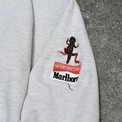 marlboro wide silhouette lizard embroidery sweat