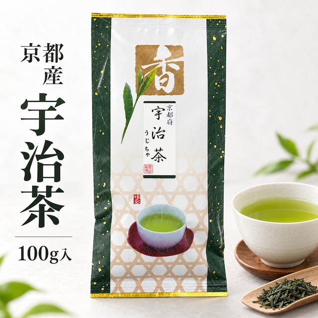 荻野商店 宇治茶 100g 京都 緑茶 茶葉 リーフ 日本茶