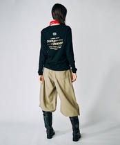 COOLAドライブプリントロングスリーブTシャツ (BROWN)　CQ-49022