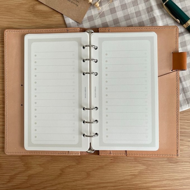 バイブルサイズ/おしゃれフリーリストリフィル