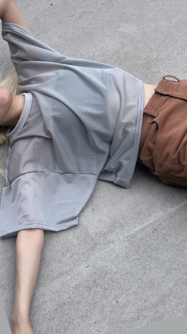 MOON TREE  PLANET × LILLY DEL SALONE [MESH SHORT PULLOVER]