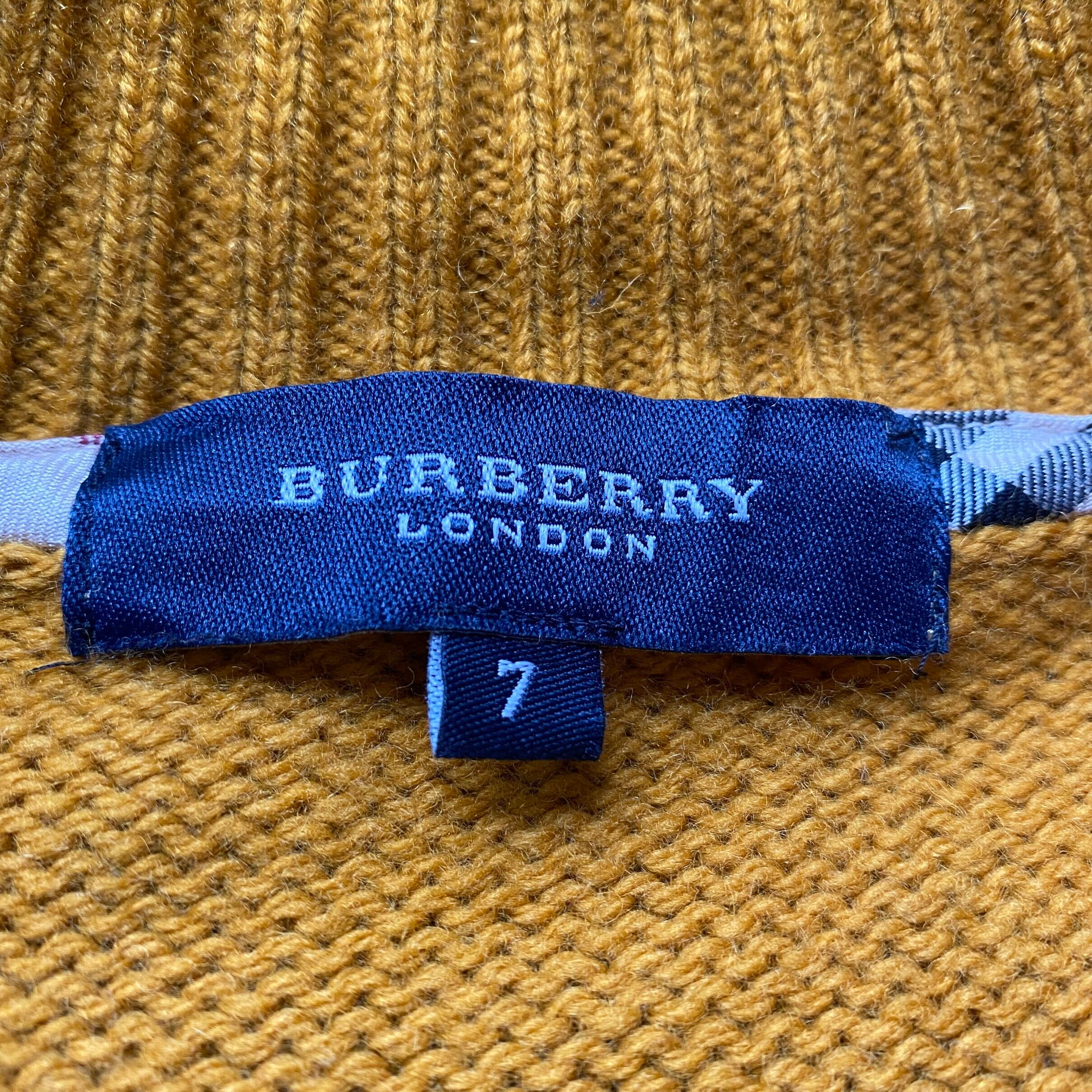 BURBERRY LONDON バーバリー ロンドン フルジップ ウールニット