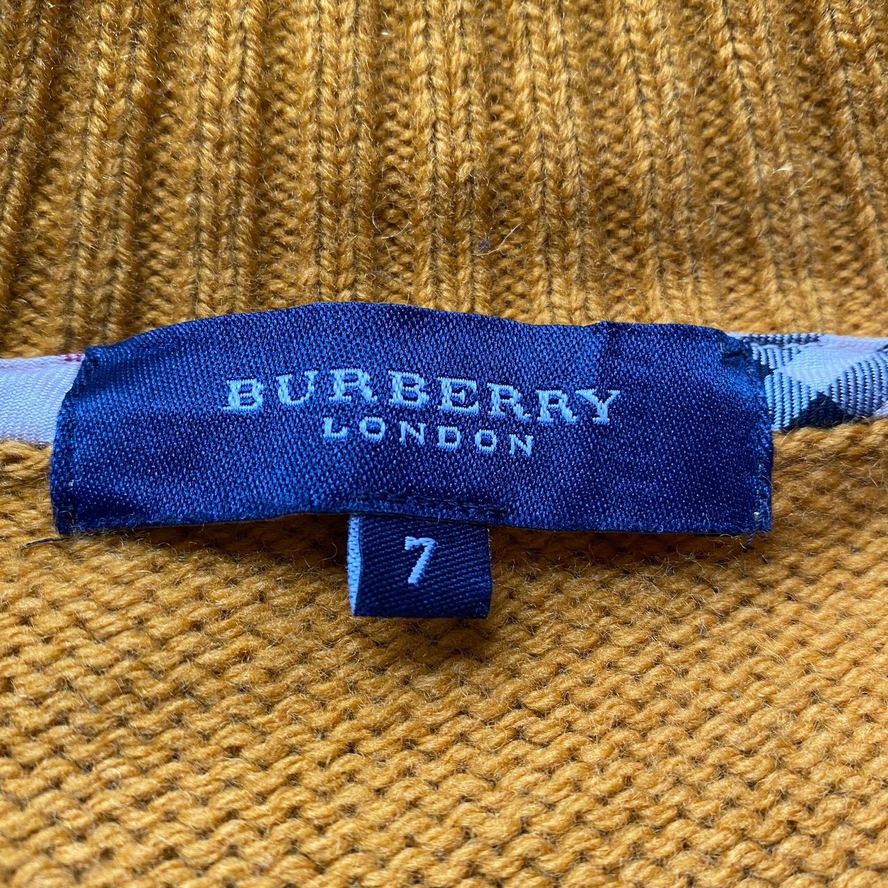 BURBERRY LONDON バーバリー ロンドン フルジップ ウールニット 
