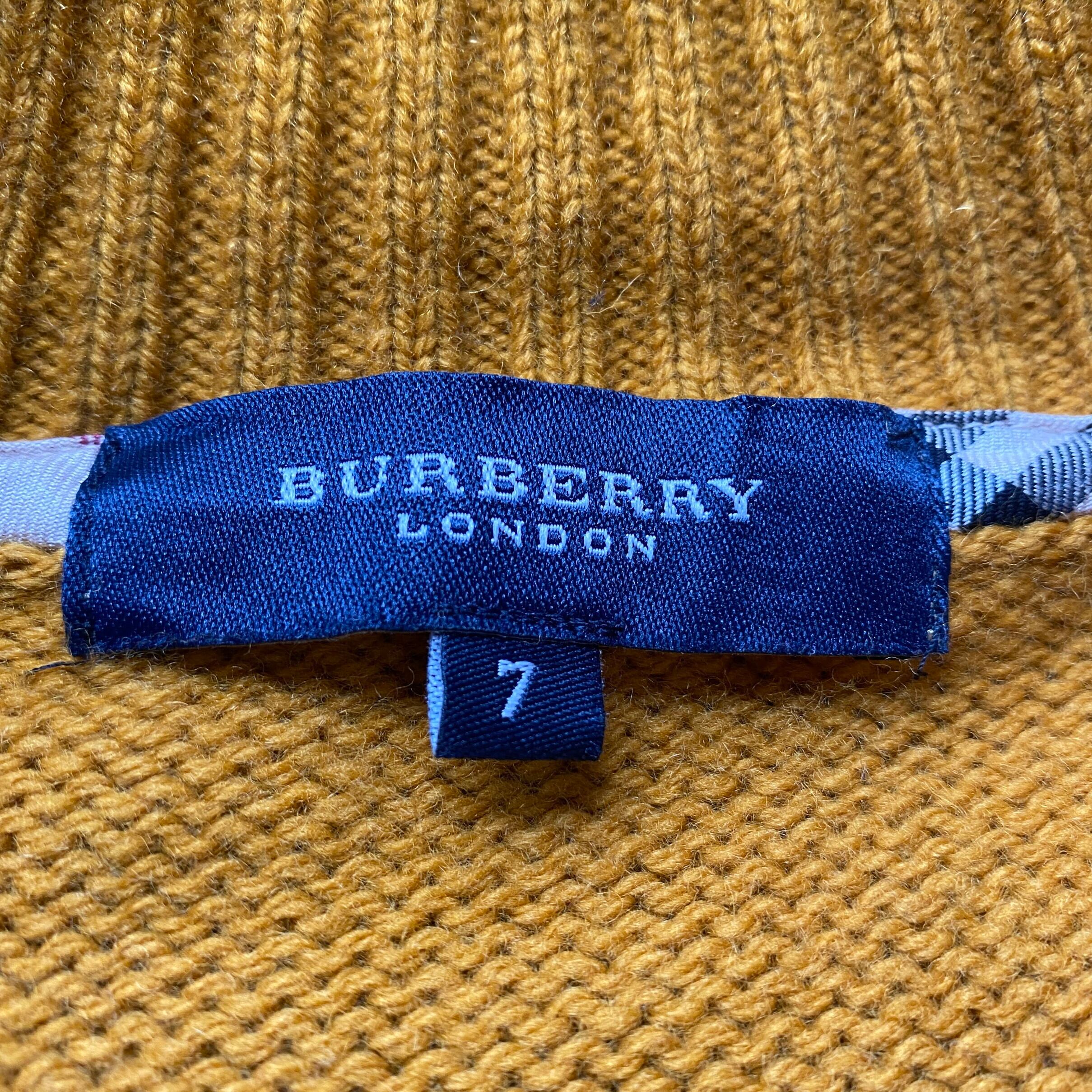 BURBERRY LONDON バーバリー ロンドン フルジップ ウールニット 