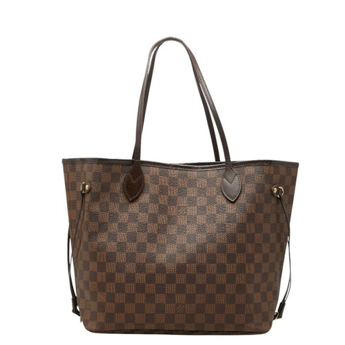 ルイ ヴィトン ダミエ ネヴァーフルMM ショルダーバッグ トートバッグ N51105 ブラウン PVC レザー レディース LOUIS VUITTON 【中古】