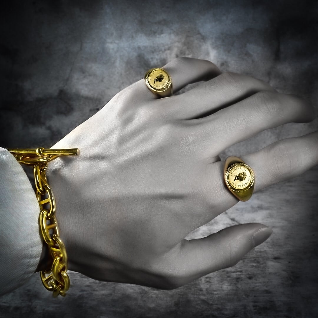 316L Elizabeth coin ring | ✯Lucliss Jewelry✯