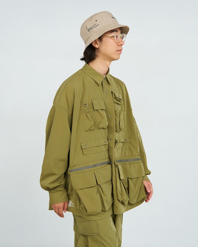 残り１点【FreshService(フレッシュサービス)】DRY TYPEWRITER TACTICAL POCKET L/S SHIRT（FSC-241-50104B）