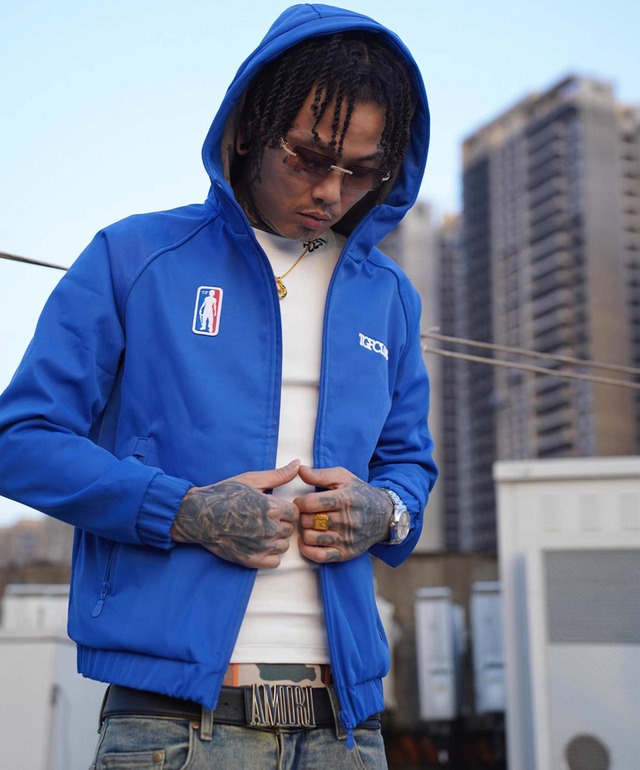 2COLOR/TGFCLUB  embroidered logo mountain jacket　
