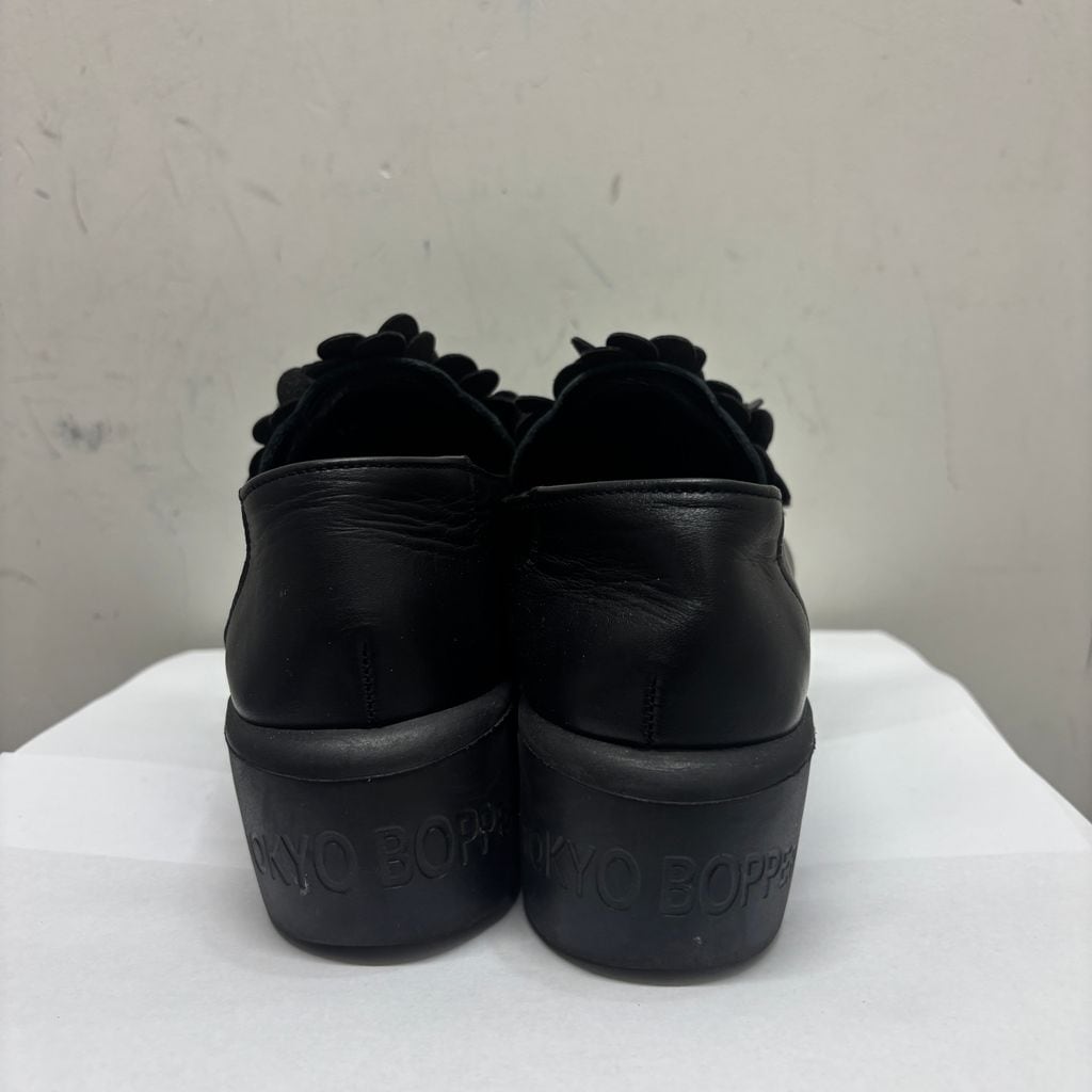 TOKYO BOPPER トウキョウボッパー FLORAL SLIP-ON シューズ ブラック