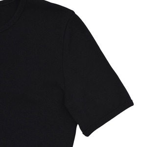 【courreges】RIBBON CUT OUT CONTRAST T-SHIRT