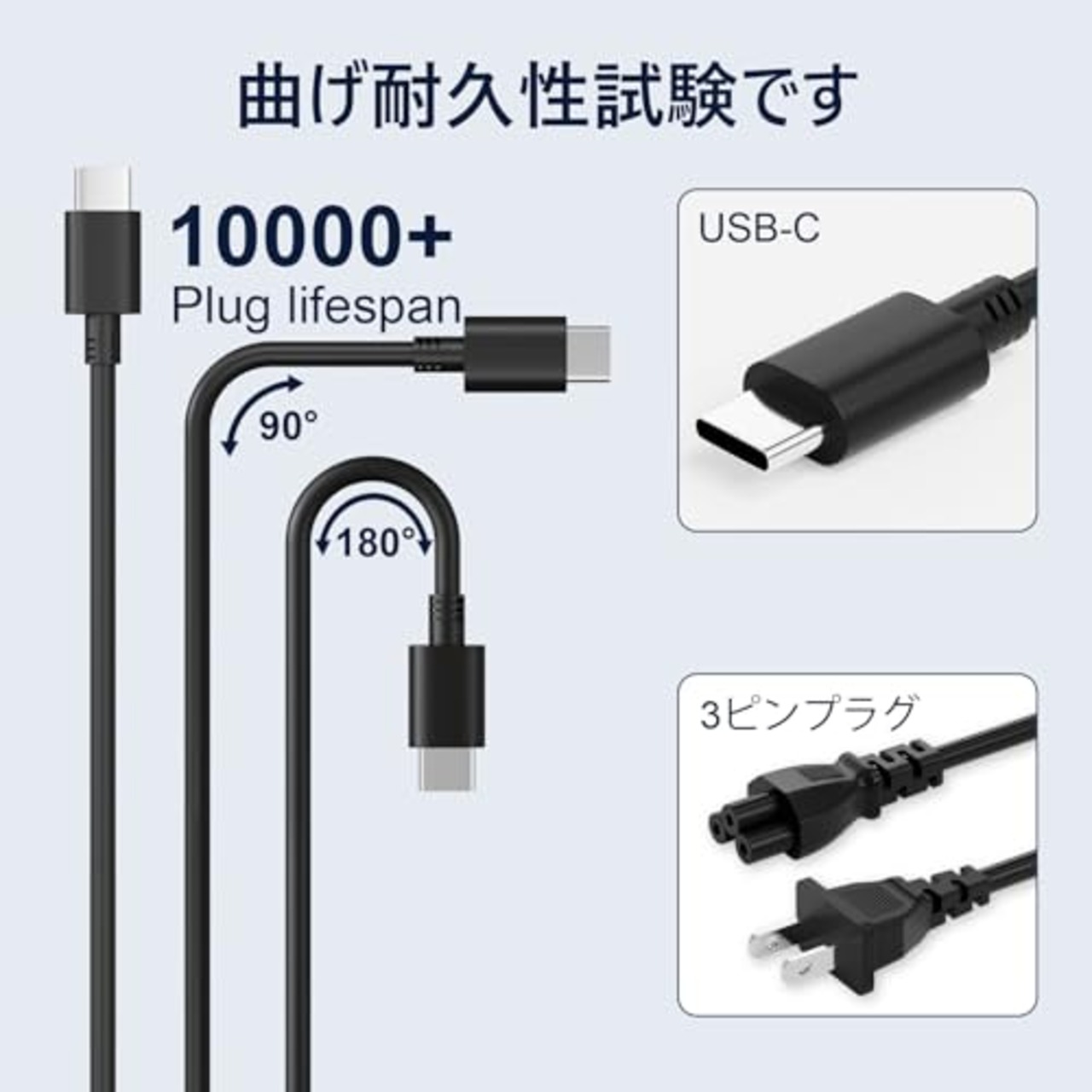65W Type-C acアダプター、タイプc パソコン 充電器、ノートPC ACアダプター Type-C 65W ノートパソコン 充電器20V 3.25A 電源 ACアダプター