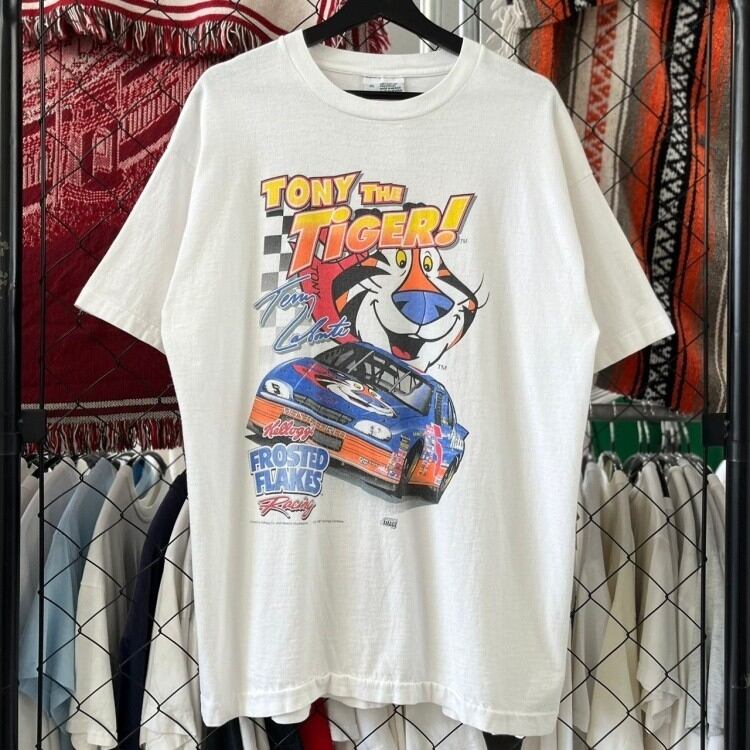 90s キャラクター系 トニーザタイガー 半袖Tシャツ プリントデザイン