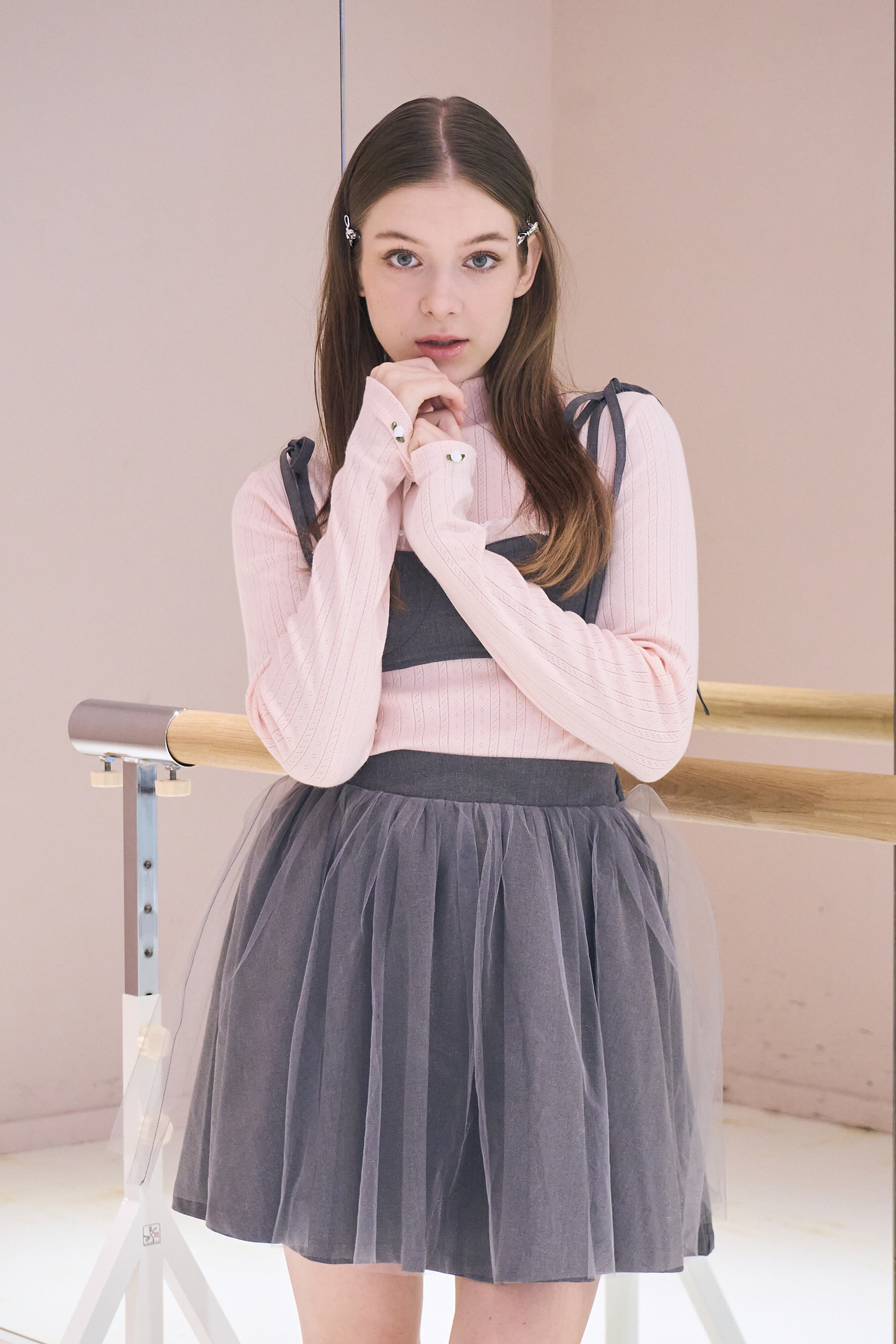 PETIT ROSE TOPS【mock turtleneck】 | mieya mieya