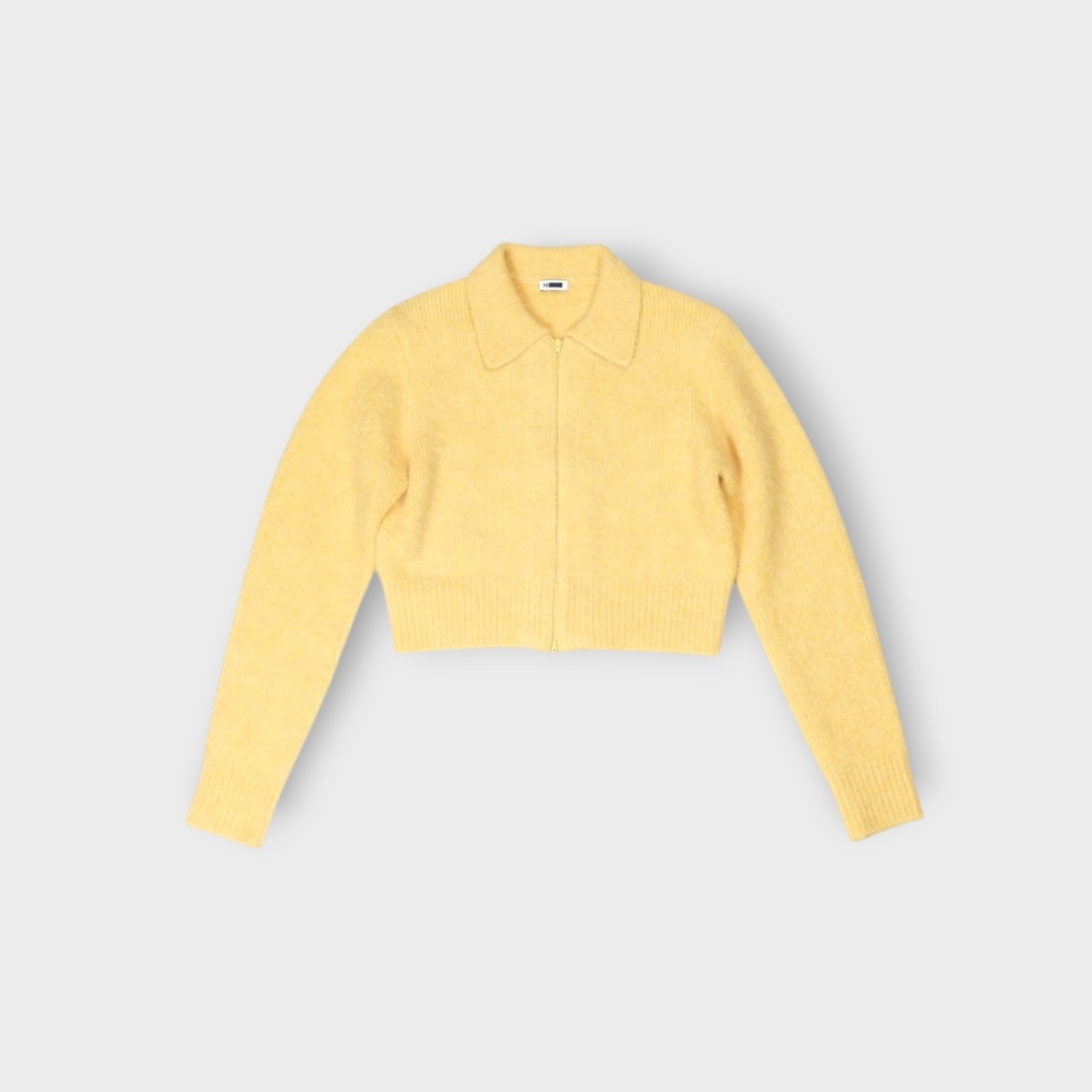 H BEAUTY&YOUTH【アルパカブレンドファージップカーディガン】