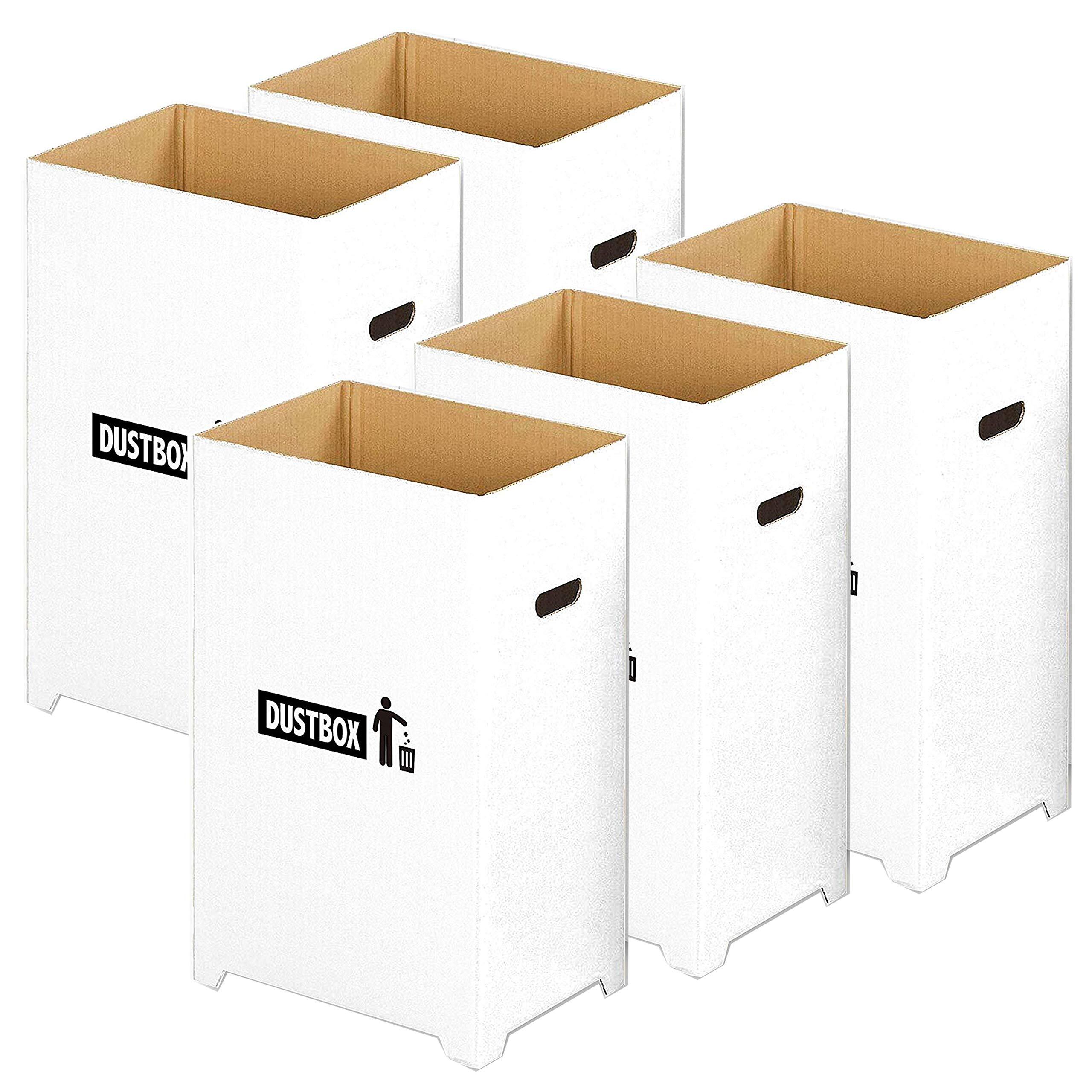 【新着特価】ベーシックスタンダード(Basic Standard) ゴミ箱 分別 45l 白 フタなし おしゃれ スリム ダンボール ダストボックス ゴミ袋 対応 5個組 セット