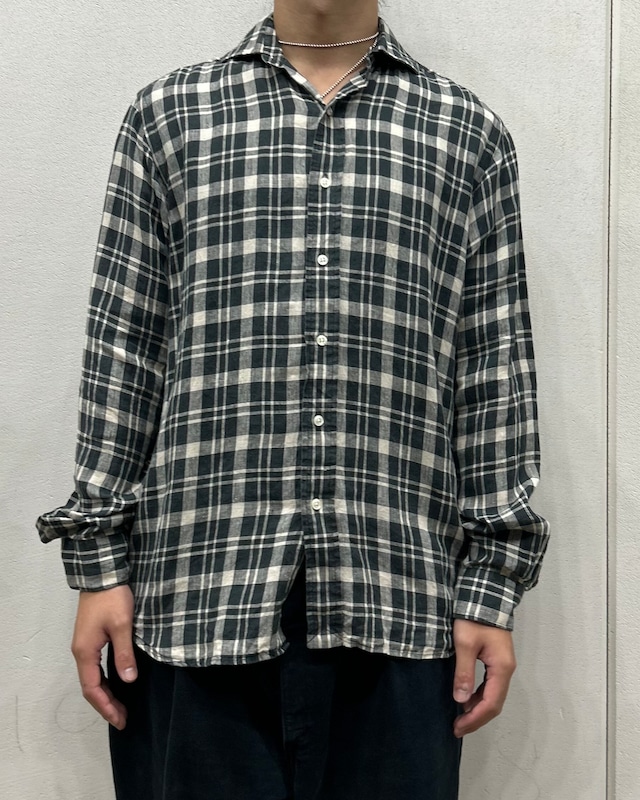 90's Polo by Ralph Lauren Check Shirt ''100% LINEN''【下北沢店】