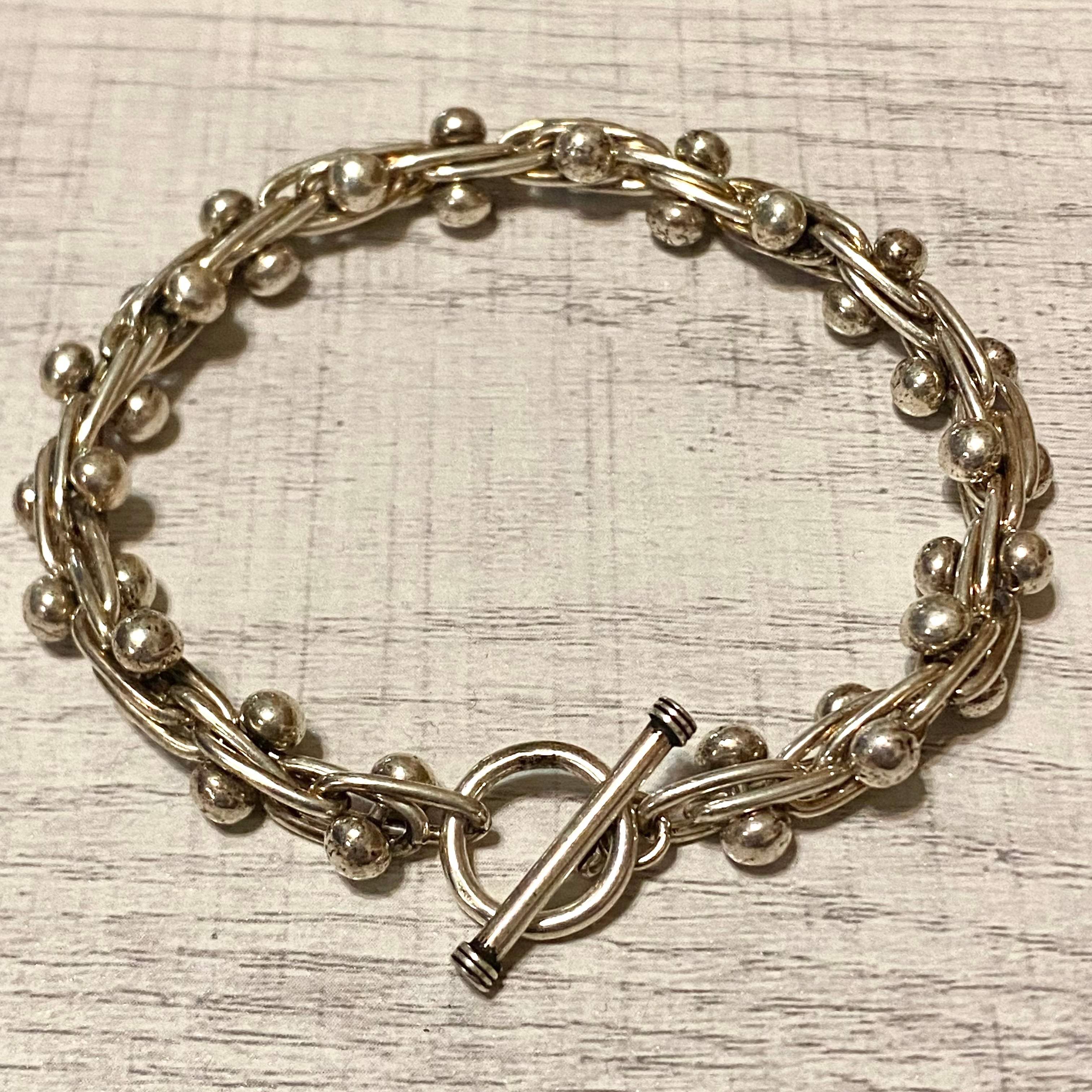 FLAT LINK CHAIN MANTEL BRACELET -SILVER925- マンテルブレスレット