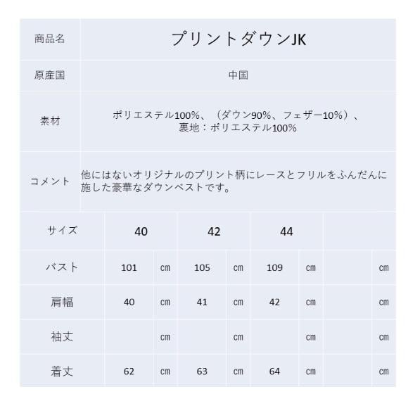 2022年秋冬50%OFF スーパービューティー ダウンベスト 衿レース 裾