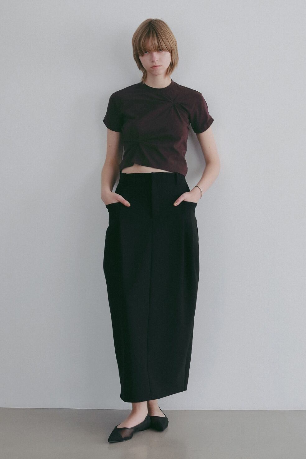 MANOF TUCK CUT TOPS ブラック MANOF TUCK CUT TOPS | FLICKA ASHIYA