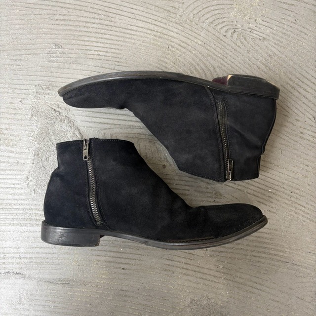 Suede leather boots （Made in Italy）
