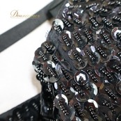 ベリーダンス オリエンタル 衣装 トップス ベルト セット ブラック系 スパンコール ビーズ 黒 金 フリンジ キラキラ 華やか かわいい ダンス衣装 イベント ステージ かっこいい 豪華 装飾 ゴールド系