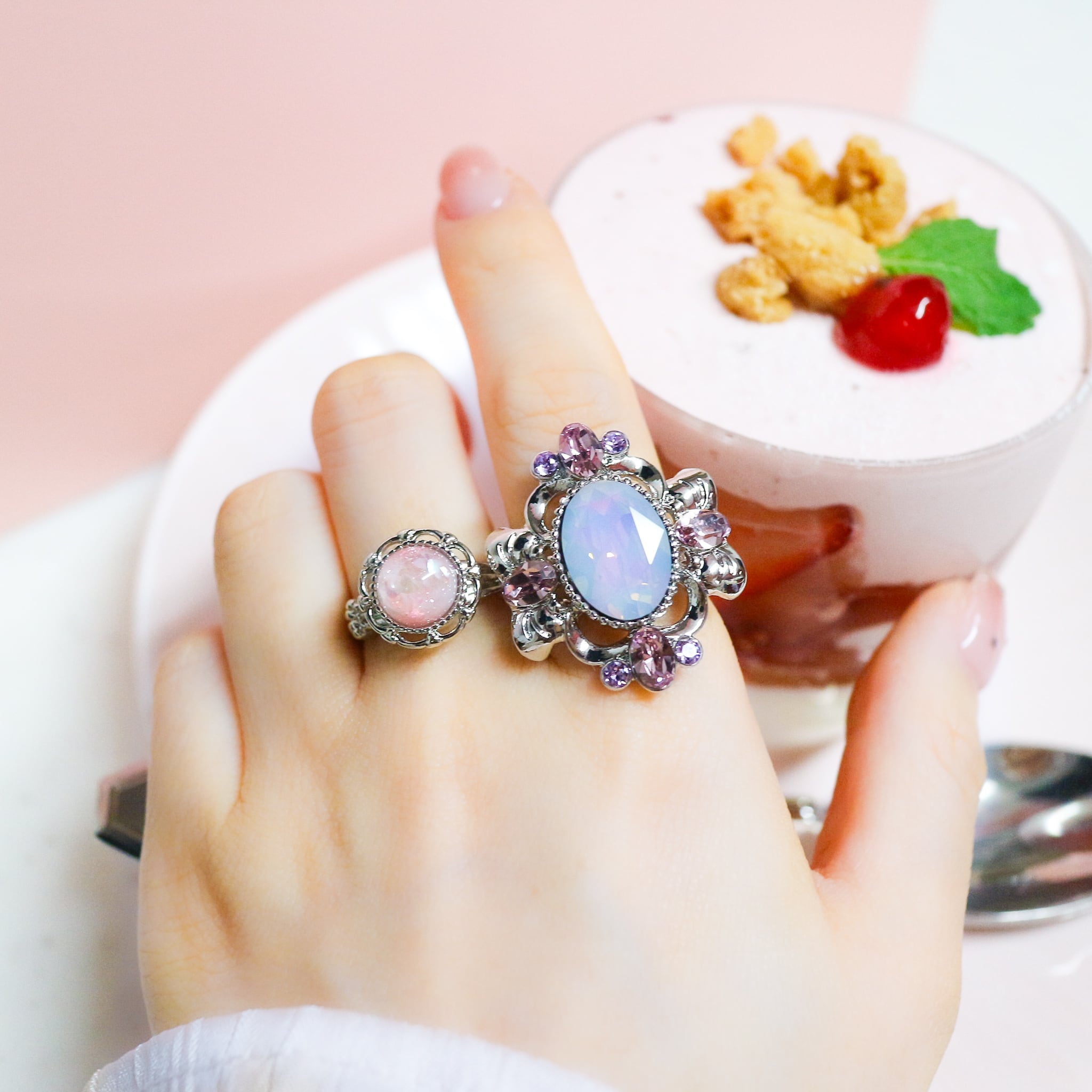 Decorative ring (purple blue) | マルベリコ