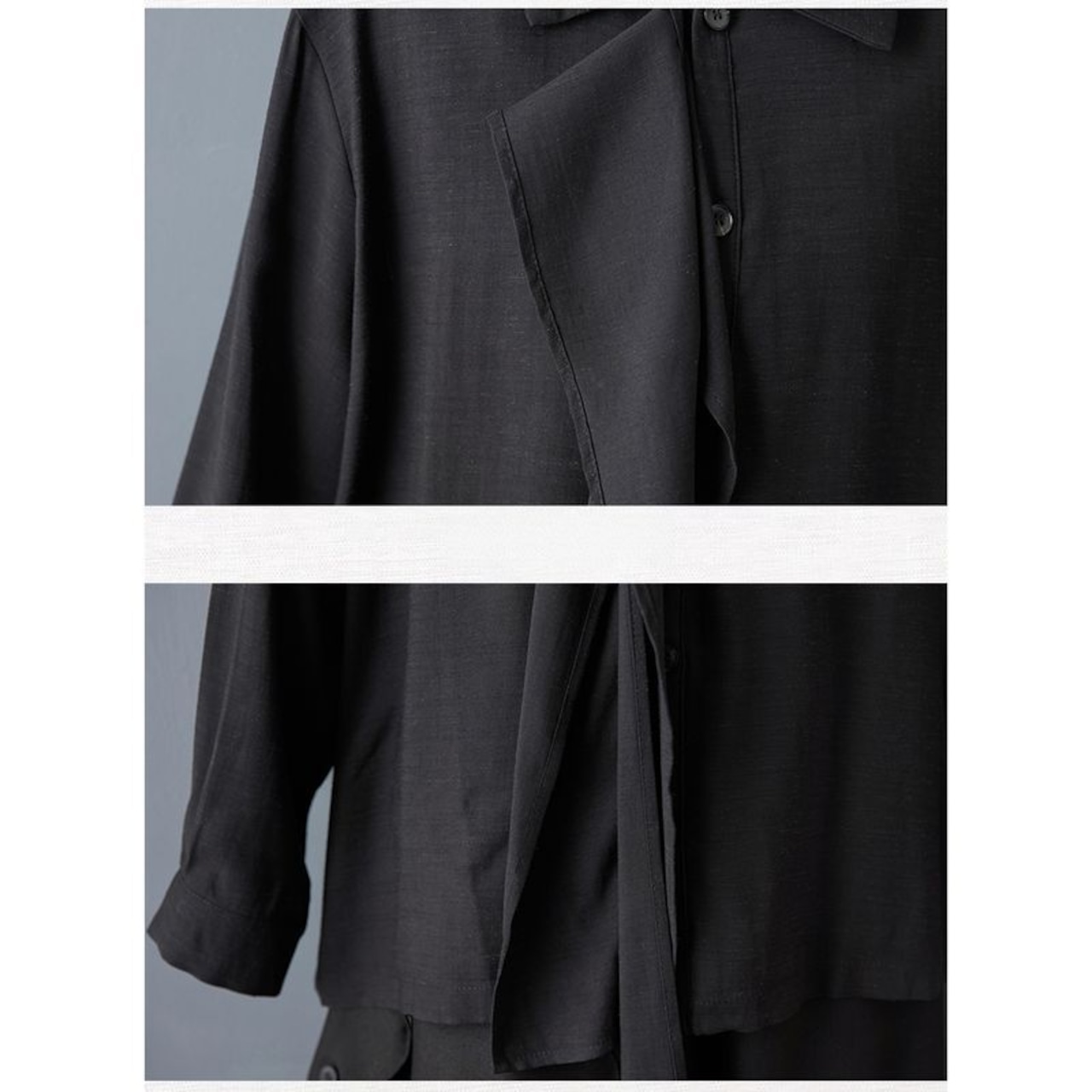 アシメタイ デザイン シャツ 00343