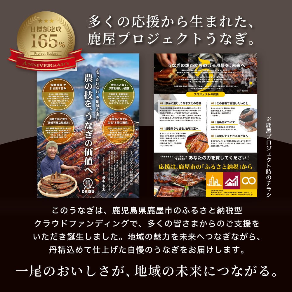 鹿児島県産 鹿屋良鰻 国産うなぎ蒲焼き 【1尾】冷凍 皮はパリッと身は