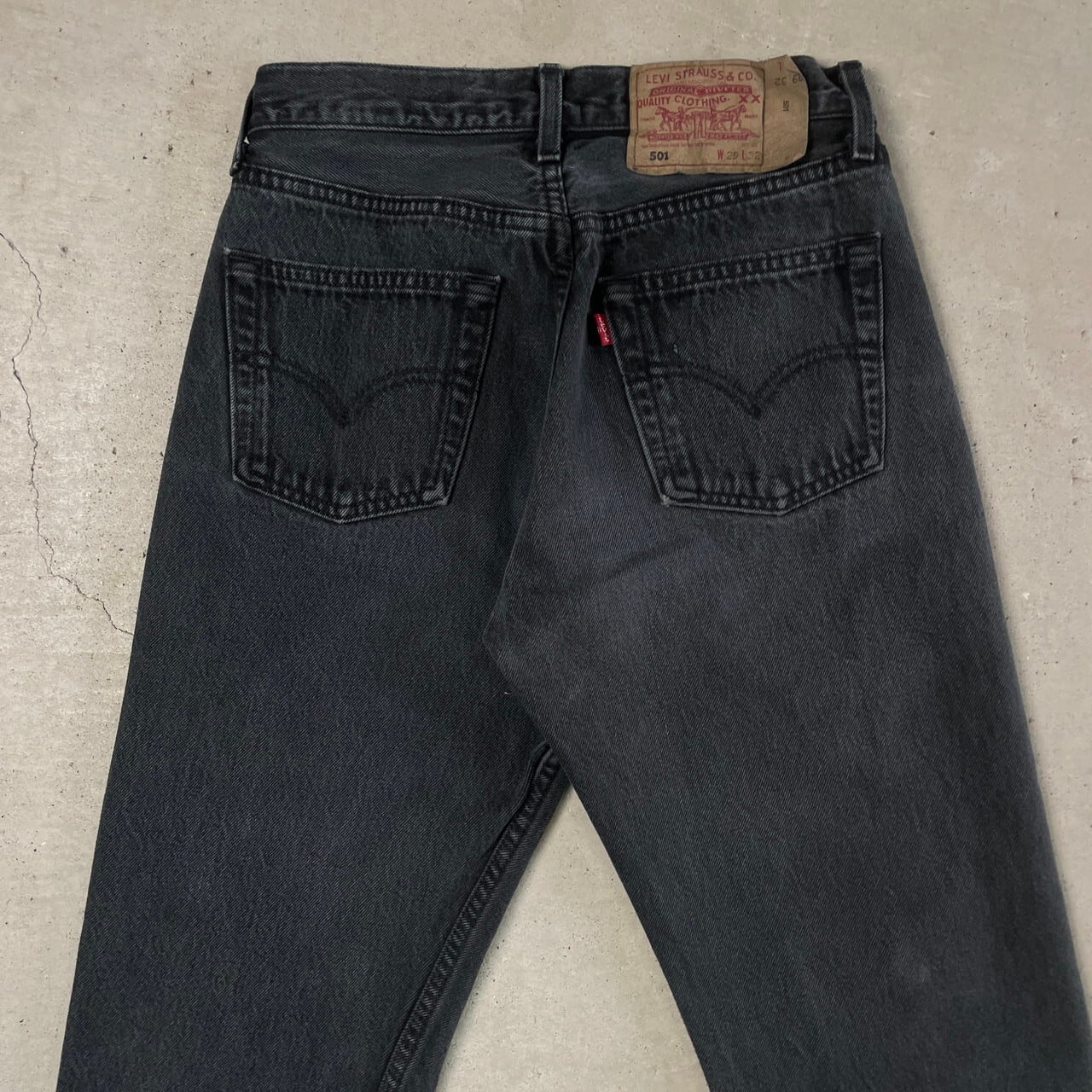 90年代 フランス製 Levi's ユーロリーバイス 501 ブラックデニムパンツ