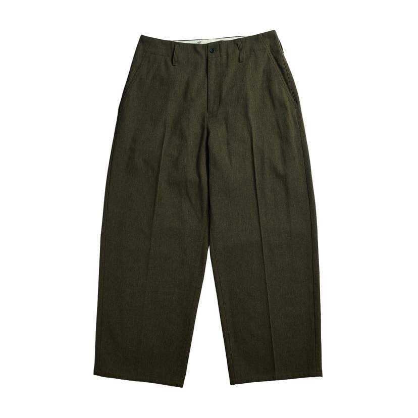 W/CTTN ARMY TWILL BAGGY PT / ウール綿アーミーツイルバギーパンツ