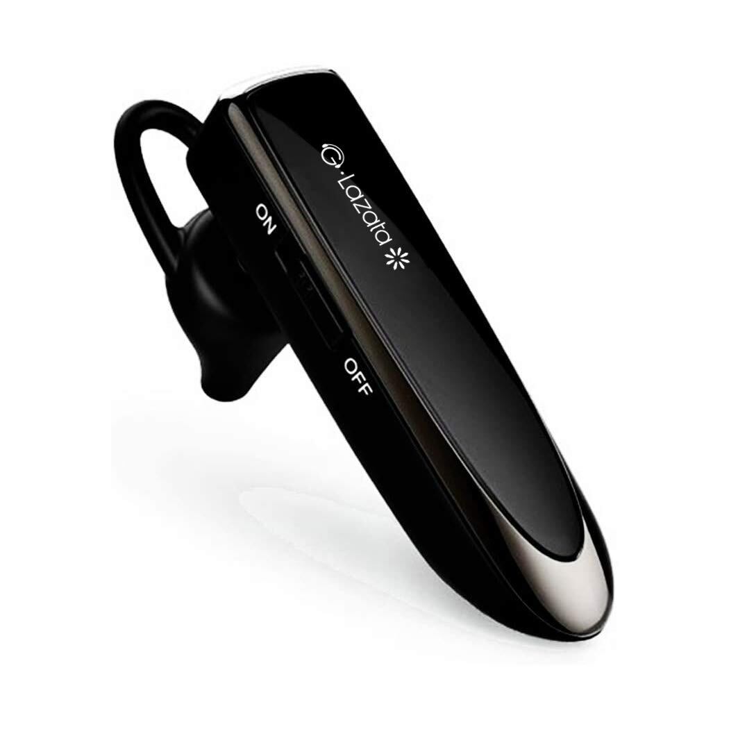 【在庫のみ】Glazata 日本語音声ヘッドセット Bluetooth 5.1片耳イヤホン Qualcomm社製スマートチップ3020搭載、長持ち20時間通話可能,マイク内蔵 ハンズフリー通話,日本技適マーク取得品,Scms-t,ガラケー、iOS android Windows対応