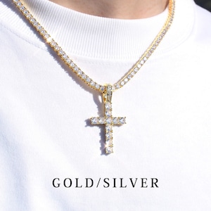 Iced Out Cross Necklace MP1-32
