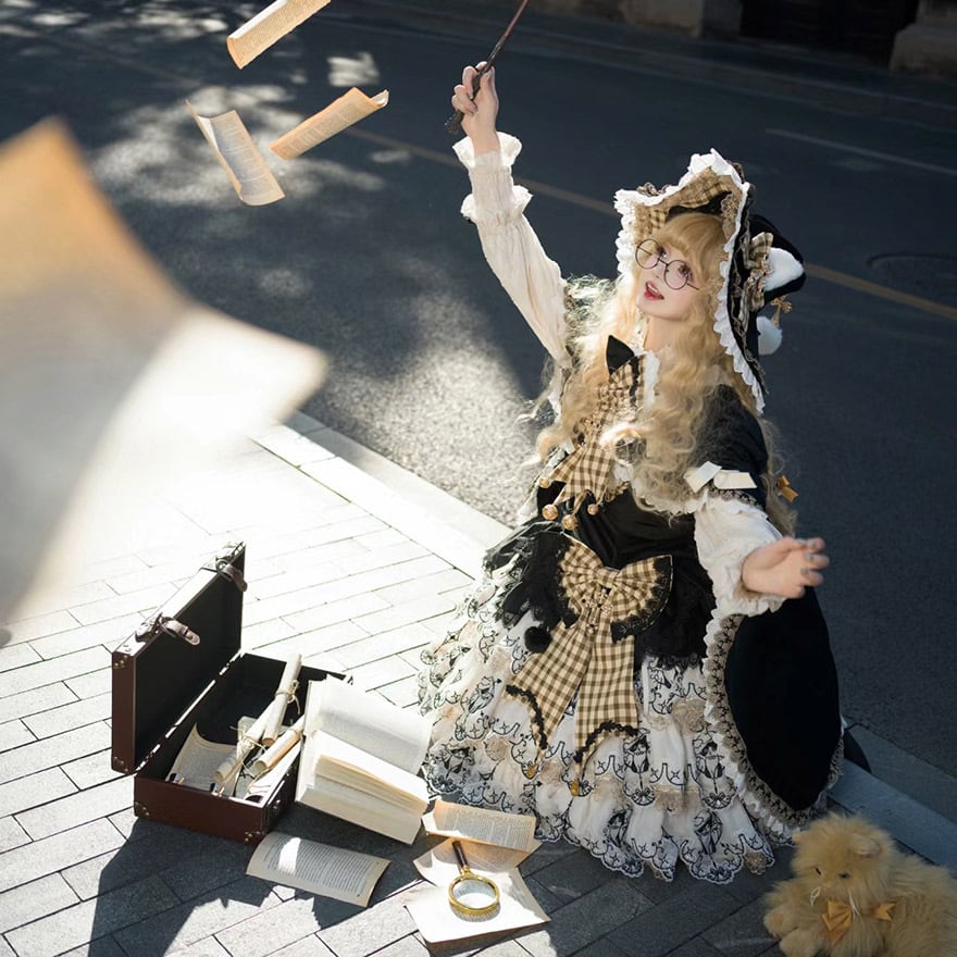ジャンパースカート ワンピース リボン ゴスロリ 魔女 地雷系 イベント