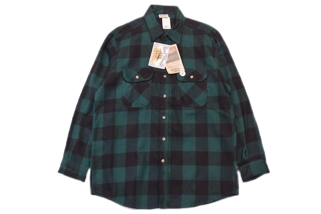 DEADSTOCK 90s FIVE BROTHER Heavy flannel shirt -Large 01692