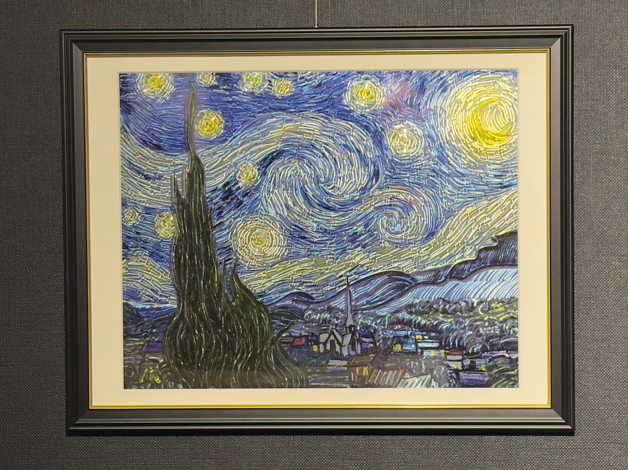 ゴッホ 星月夜 アート 金属 絵画 | スピンアート 《ゴッホ 星月夜》 | MIHIKARI