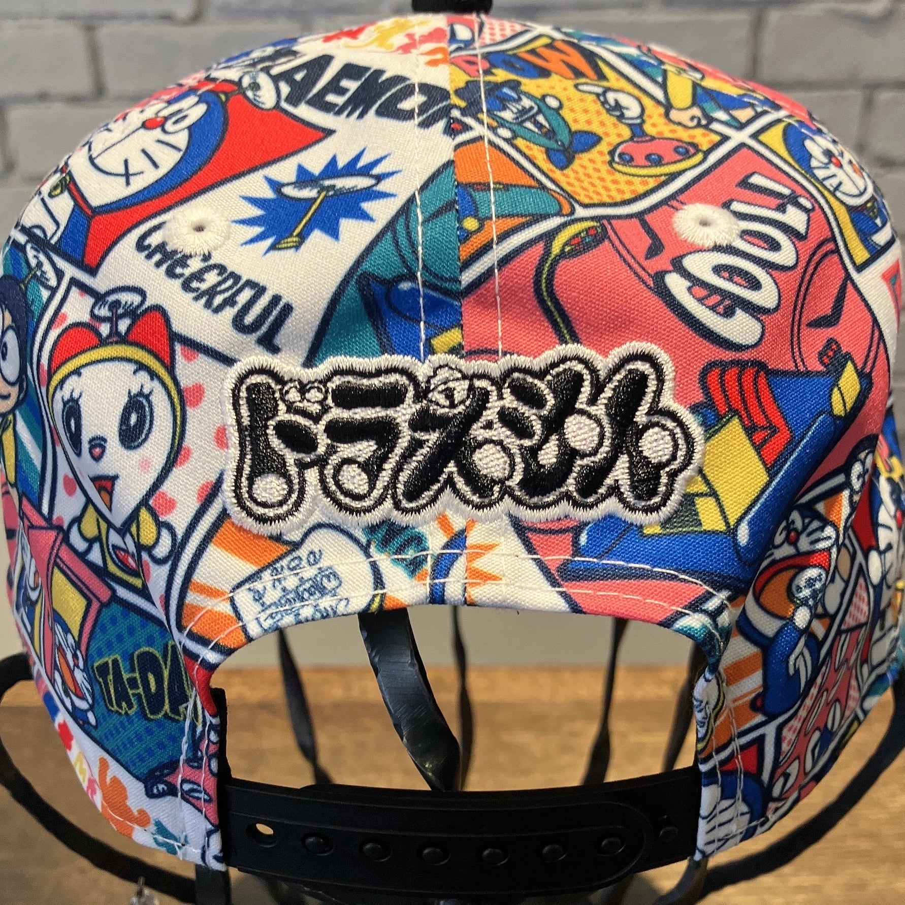 NEWERA】9FIFTY ドラえもん ALL OVER PRINT BLACK VISOR キャップ