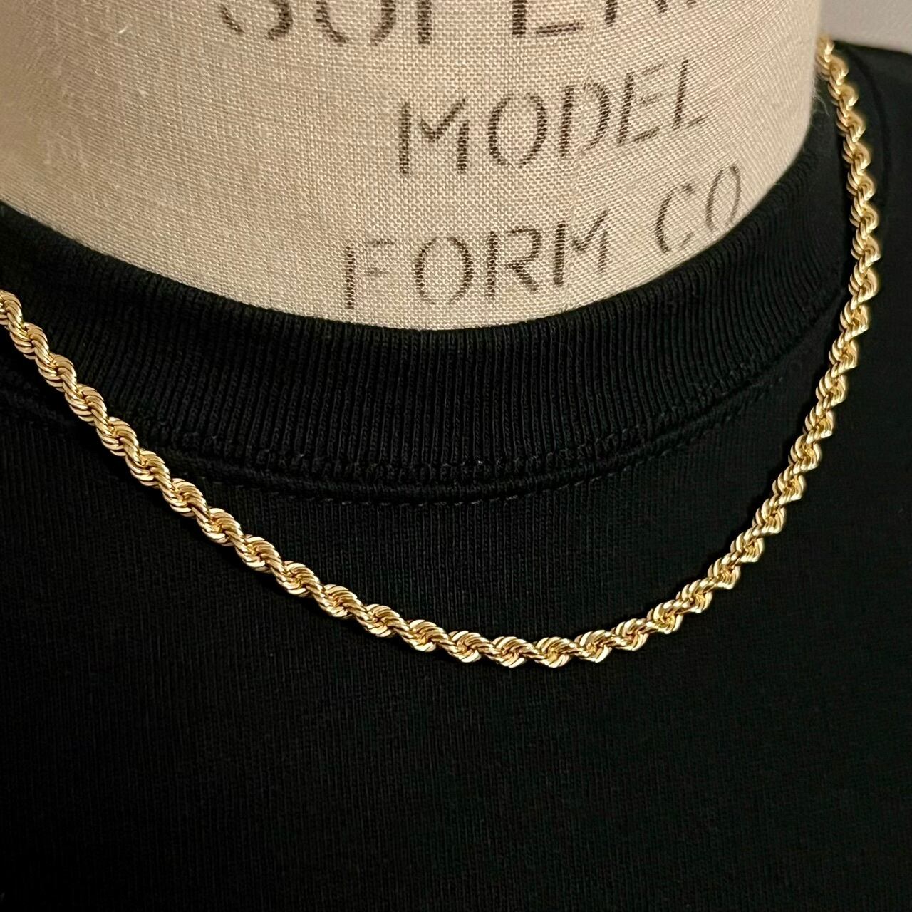 VINTAGE TIFFANY & CO. 14K Gold Twist Rope Necklace | ヴィンテージ