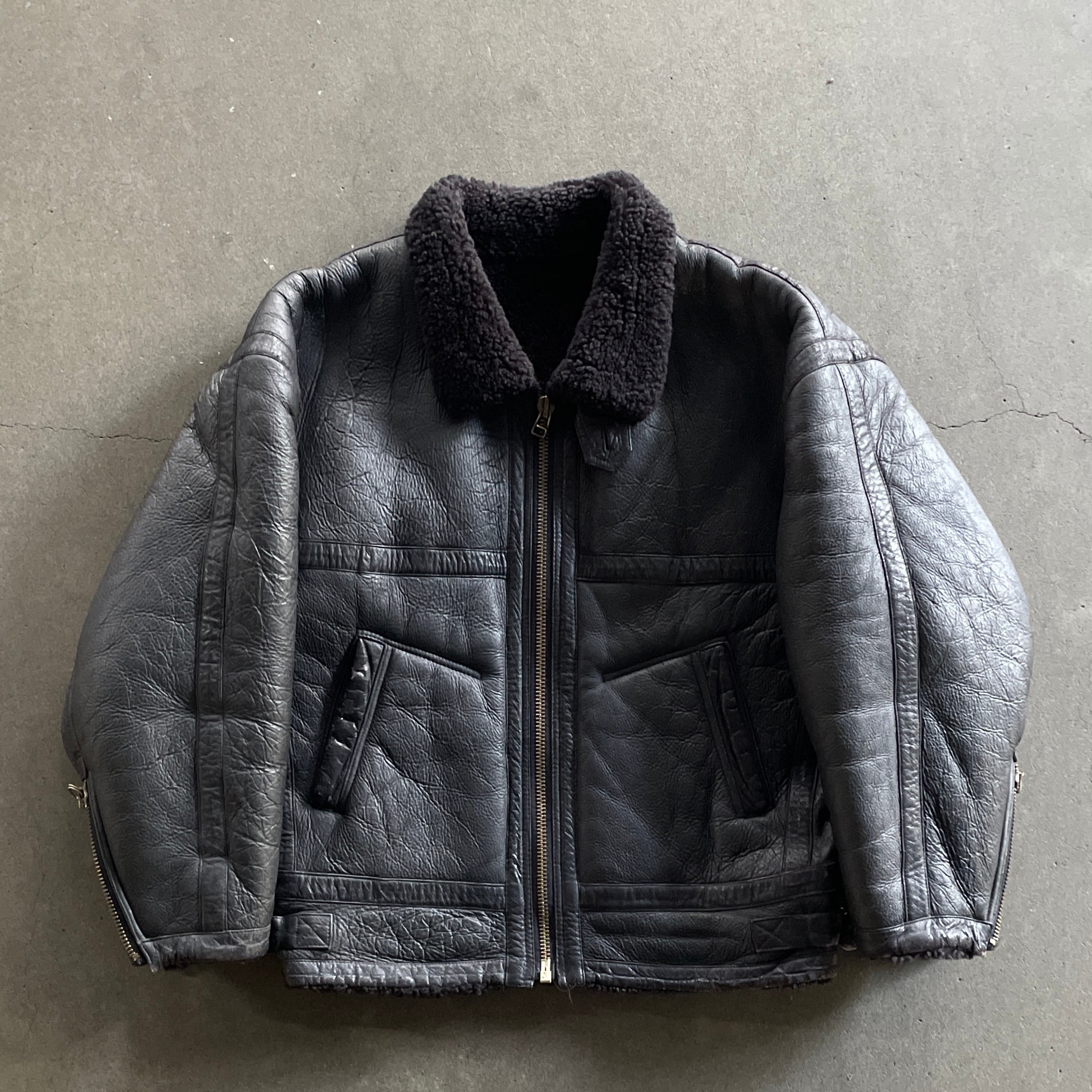 1980s issey miyake leather mouton jacket M | vexed_store