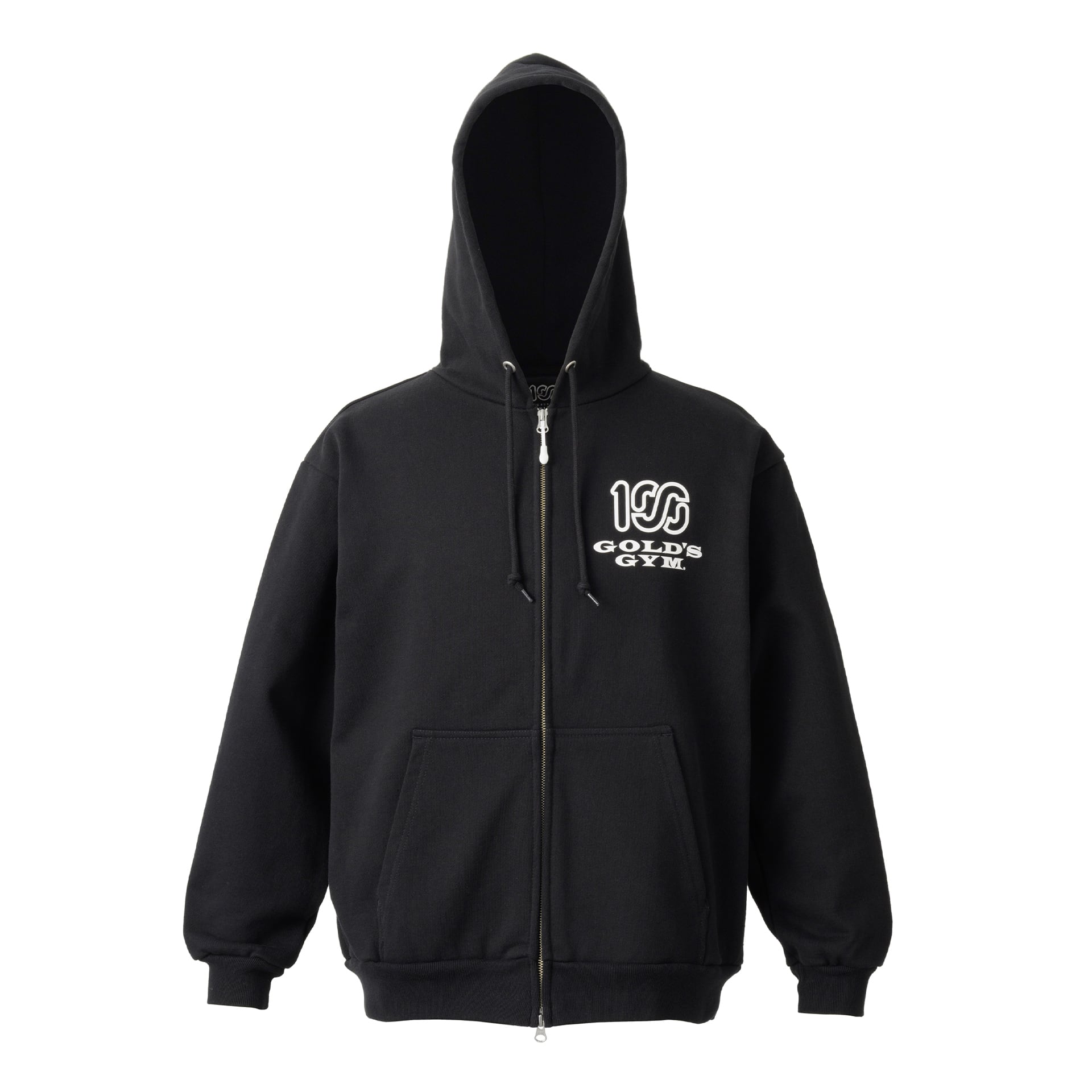  GOLDGYM ジップアップパーカー L GG x 100A ZIP UP HOODED SWEATSHIRT | 100A ONLINE STORE