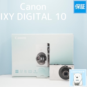 Canon IXY DIGITAL 10 デジカメ スマホ転送OK フルセット シロクマカメラ a7057