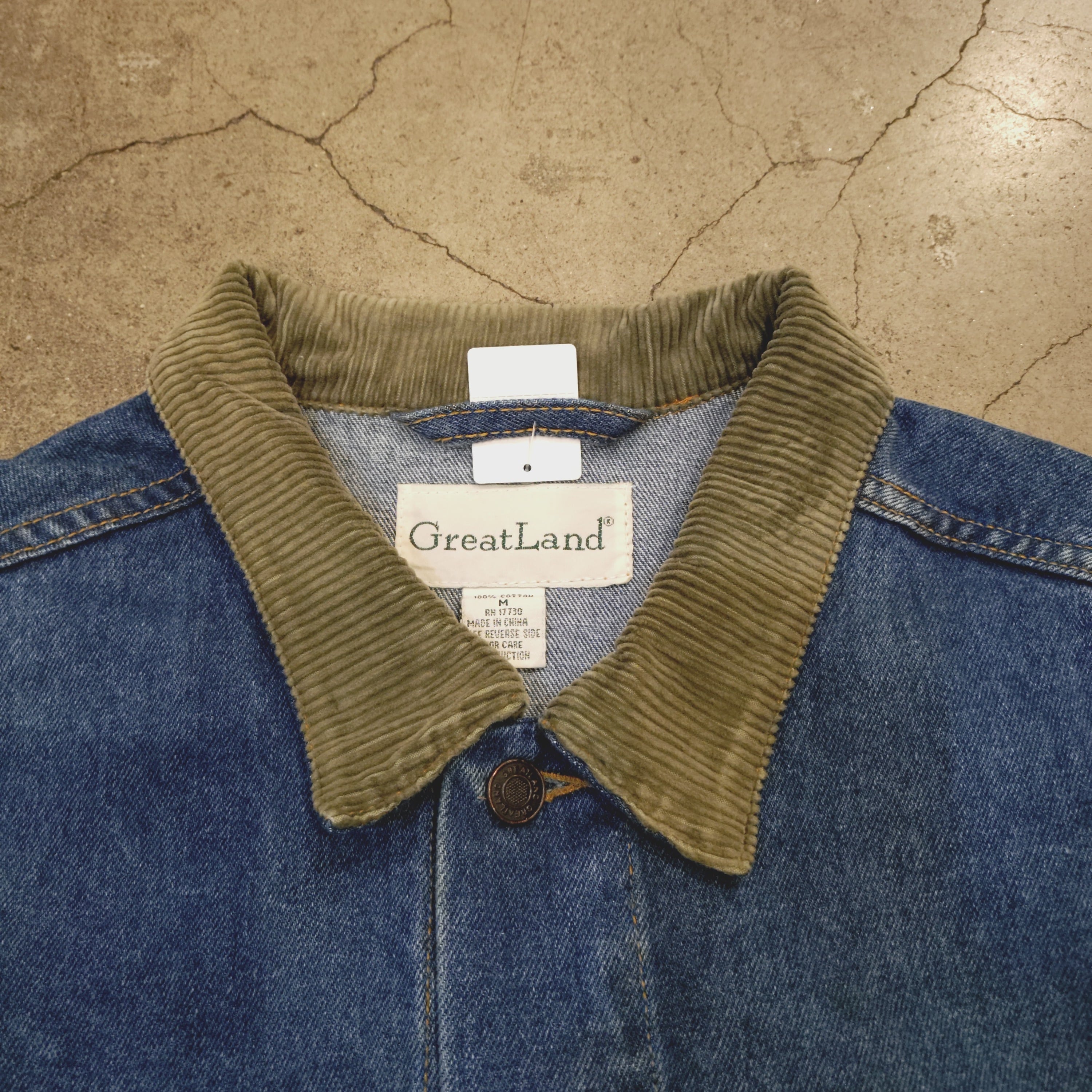 GreatLand cords color denim jacket | 仙台 古着屋 ShuShuBell online