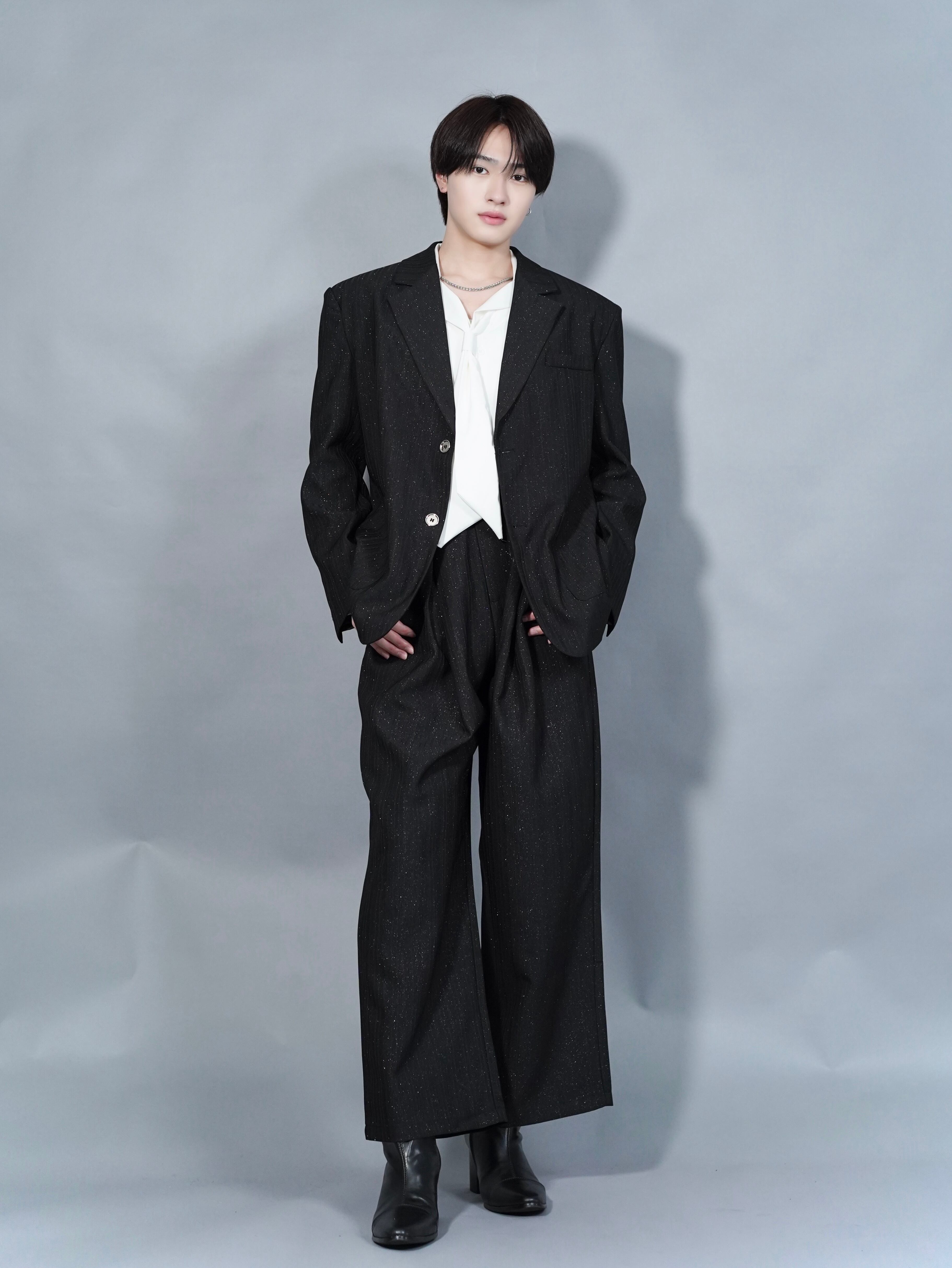 ALUDE SELECT】white gord tweed jacket | 【ALUDE】韓国メンズ